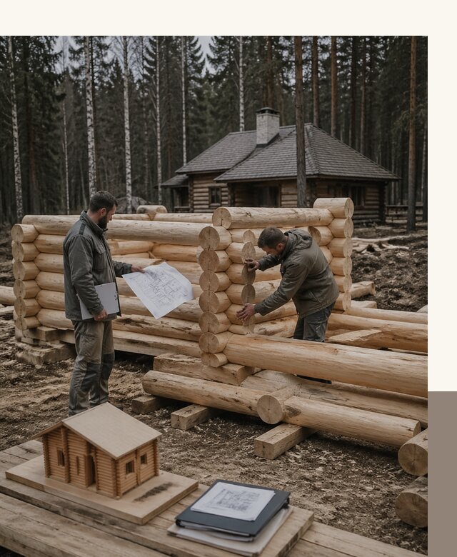 Проектирование и строительство домов из бревна в Саяногорске